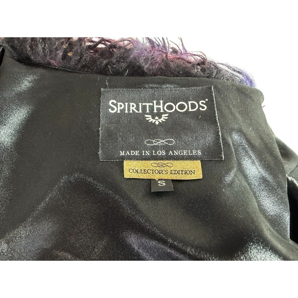 SpiritHoods Faux Fur Shaggy 70s Multicolor Jacket Collectors Edition $450 Size S - Picture 5 of 8
